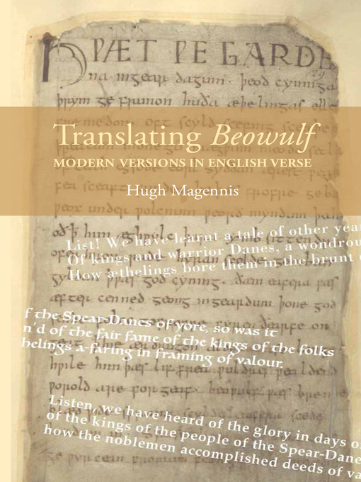 Title details for Translating Beowulf by Hugh Magennis - Available